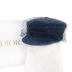 ネイビー定価126500円 確実正規品 DIOR オブリーク ウール キャスケット 新品