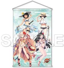 【中古】タペストリー ～瓶割刀＆狐ヶ崎為次＆加州清光＆三十二年式軍刀甲ver.～ さまーぱらだいす!B2タペストリー 「天華百剣」