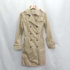 ■ NATURAL BEAUTY BASIC ウエストベルト付き 長袖 トレンチコート サイズＬ ベージュ レディース E  【1406180101060】