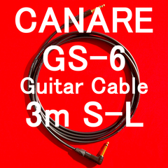 CANARE GS-6 Guitar Cable with Neutrik Gold Plated Plug SL 3m
