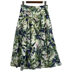 Mystrada マイストラーダ 総柄 フレアスカート size36/グリーン系