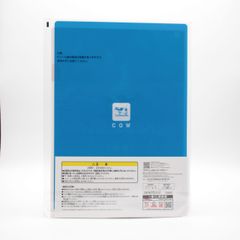 파란 상자 / 미니 스티커가있는 A4 클리어 파일 문구 어소트 [이치 반 쿠지 우유 비누] G 상