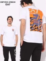 EMPORIO ARMANI EA7 (エンポリオ アルマーニ) ロゴプリント クルーネック 半袖 Tシャツ EA73DPT12PJ7BZ ブランド メンズ 男性 トップス (ホワイト)