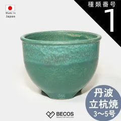 種類1：3号 直径9cm 陶器 植木鉢 コウロ鉢 雑貨 ギフト おしゃれ 高級 | グリーン (緑) 3号 4号 5号 小型 丸型 和風 | 日本製 国産 職人 市野伝市窯 | 海外 手土産 モダン 多肉植物 観葉植物 サボテン 花 ハーブ 室内 屋外 | 結