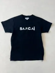 sacai サカイ Tシャツ カットソー 半袖 切替 レディース サイズ2 M相当 ブラック系 トップス IL16059■ sacai - sacai 素材切替Tシャツの通販 by ツバサ9252's shop