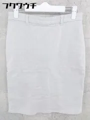 ◇ green label relaxing UNITED ARROWS バックジップ 膝下丈 ナロー スカート サイズ40 ホワイト系 レディース 【中古】 【1101250010708】