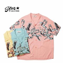 STAR OF HOLLYWOOD スターオブハリウッド 半袖 シャツ HIGH DENSITY RAYON OPEN SHIRT "RATTLE SNAKE" SH39486