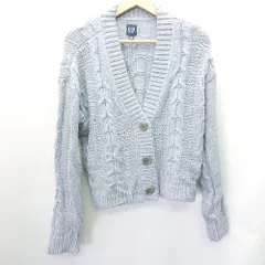 ◇ GAP ギャップ 長袖 カーディガン サイズM ライトブルー レディース E  【1407180053977】