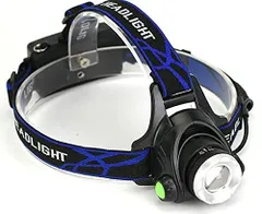 新品 Broadwatch LEDズームヘッドライト 800ルーメン 強力 非常 災害 キャンプ 夜間作業 ヘッドライト LED (乾電池式)