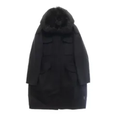 MONCLER (モンクレール) 17AW PHILLIREA ダウンライナー付 カシミア混 フーデッドウールコート ブラック レディース C20934973310のサムネイル