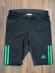 adidas adizero アディゼロ ランニング ショーツ ハーフスパッツ パンツ S 黒緑 陸上