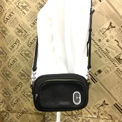 コーチ ショルダーバッグ ポシェット クラッチ ポーチ 革 黒 FW227