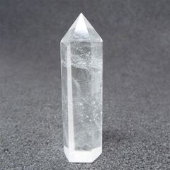 天然石 天然水晶 ポイント 六角柱 クォーツ 原石 置物 パワーストーン インテリア 置物 PO087