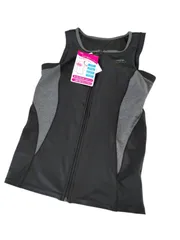 ティゴラ◆レディース 水泳 フィットネス水着  トップス グレー ブラック