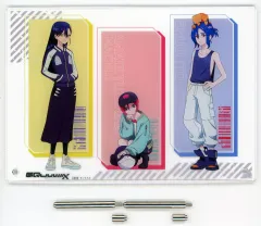 【中古】アクリルスタンド・アクリルパネル アマテ・ユズリハ(マチュ)＆ニャアン＆シュウジ・イトウ アクリルアートパネル 「機動戦士Gundam GQuuuuuuX(ジークアクス)」