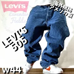 リーバイス505LEVI’Sデニムパンツ90sパッチロゴワイドストレートオレンジタブ紺インディゴアメリカUSA製古着