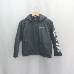 ◇ ⊇ CONVERSE コンバース キッズ フード取り外し可能 長袖 中綿ジャケット サイズ140 ブラック 男の子 E  【1503050038454】