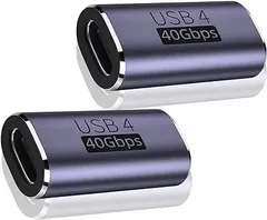 LIANHATA USB4.0 Type C 変換 アダプター 2個セット サイドベント 40Gbps高速データ転送&PD 100W/5A急速充電& 8K@60Hz映像出力 タイプc type-c 変換アダプタ スリムデザイン 90度 オス