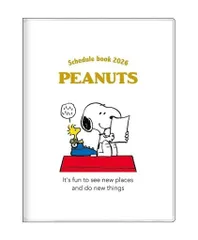 【中古】文房具その他 スヌーピー(ホワイト) 手帳月間A6 2026 「PEANUTS(SNOOPY)」