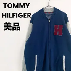 美品　TOMMY HILFIGER　トミー ヒルフィガー　長袖　ニット　ワッペン