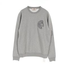 エルメス HERMES スウェット クルー ド セル コットン トレーナー メンズ 未使用