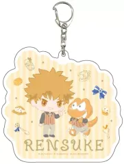【中古】キーホルダー 13.國神錬介×ウィアーダイナソアーズ!(ミニキャライラスト) デカアクリルキーホルダー 「ブルーロック×サンリオキャラクターズ」