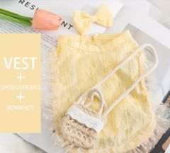 cocoさま専用☆犬服ハンドメイド♡ショルダーリボンワンピース - メルカリ