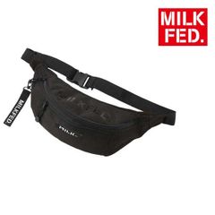 ボディバッグ バッグ ミルクフェド MILKFED メンズ レディース ブラック 黒 TOP LOGO FANNY PACK 03181050 ファニーパック ウエストポーチ シンプル おしゃれ 斜め掛け ブランド milkfed フェス ライブ