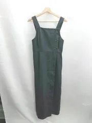 ◇ ⊇ green label relaxing シンプル ジャンスカ ノースリーブ ロング ワンピース サイズ表記なし ブラック レディース E  【1412260022743】