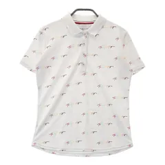 サイズ：S TOMMY HILFIGER GOLF トミー ヒルフィガーゴルフ  半袖ポロシャツ 総柄 ホワイト系 [240101515909] ゴルフウェア レディース ストスト