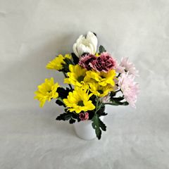 【納骨堂にぴったりサイズ】仏花（お供え花）1束（お花4本セット）　高さ約20㎝