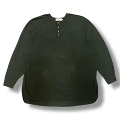 参考上代18700円 Graphpaper 23SS Waffle L/S Henley Neck Tee ワッフル サーマル カットソー グラフペーパー GU231-70318B 89451A1