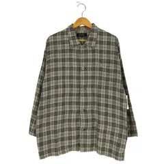 バーバリーロンドン BURBERRY LONDON ロゴ刺繍 ノバチェック コットン レギュラーカラーシャツ メンズ import：L 