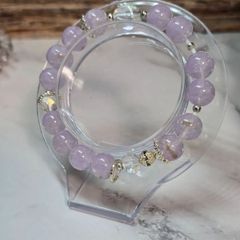高発色 クンツァイト 13mm ブルームーンストーン 朱雀 14mm ブレス 