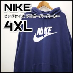 NIKE ナイキ ビッグサイズ プルオーバーパーカー 4XL ロゴ 古着