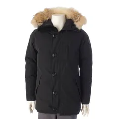 【カナダグース】CANADA GOOSE　メンズ JASPER PARKA ジャスパー ファー フード ダウンジャケット 3438JMB ブラック S 【中古】【鑑定済・正規品保証】196406のサムネイル