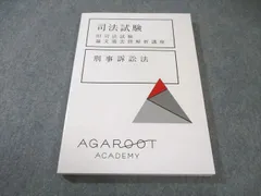AGAROOT ACADEMY アガルート 司法試験 旧司法試験 論文過去問解析講座 刑事訴訟法 2022年合格目標 未使用品 015S4D