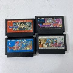 送料無料 ファミコン ドラゴンクエスト Ⅰ・Ⅱ・Ⅲ・Ⅳ ソフト 4点まとめて 未検品 AAA0001S3204/0403