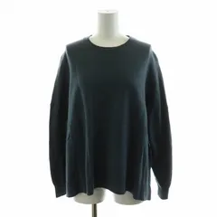 アーバンリサーチ ドアーズ URBAN RESEARCH DOORS ウールワイドクルーネックニット セーター プルオーバー サイドスリット 長袖 F 紺 ネイビー  DR87-22M716 /NQ ■MA