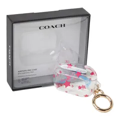 コーチ COACH キーリング スター プリント プラスチック AirPods Proエ アポッズ プロ ケース キーホルダー レディース c8086 fc8086
