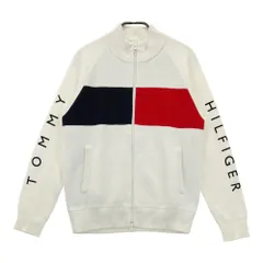 サイズ：M TOMMY HILFIGER GOLF トミー ヒルフィガーゴルフ  裏地付 ニット ジップジャケット  ホワイト系 [240101221063] ゴルフウェア レディース ストストのサムネイル