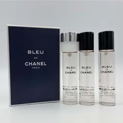 BLUE DE CHANELトラベルスプレイリフィル(未使用品1本使用済み1本) ブルードゥシャネルトラベルスプレイリフィルセット(シャネル)の