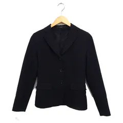 アルチザン ARTISAN COMME CA DU MODE テーラード ジャケット シングル 無地 シルク混 ウール 7 ブラック 黒 /FT32のサムネイル