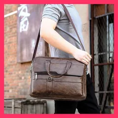 ★売れ筋★ ビジネスバッグ メンズ 50代 レザー ショルダー a4 2way ノートパソコン バッグ 就活バッグ リクルートバッグ 通勤 大容量 通学 PC プレゼント