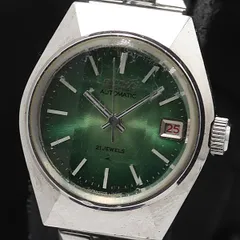 【稼働】SEIKO AT 2205-0520 デイト カットガラス グリーン 稼働】SEIKO AT 2205-0520 デイト カットガラス グリーン - メルカリ
