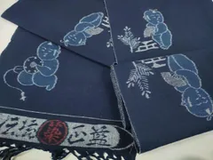 本場久留米絣 反物 山村衛 証書付 木綿 古布 リメイク 正藍染 本場久留米絣 反物 山村衛 証書付 木綿 古布 リメイク 正藍染