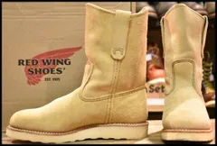 【5D 箱付 美品 18年】レッドウィング 8168 スエード ペコス ホーソーン アビレーン ラフアウト ベージュ ブーツ redwing pecos HOPESMORE【FE528】