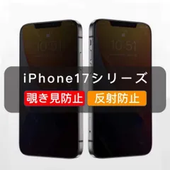 iPhone17用 覗き見防止フィルム ガラスフィルム　アンチグレア(反射防止) 指紋防止　全面保護　1枚　 iPhone15 iPhone16 iPhone17 Air iPhone17Pro iPhone17Promax iPhone17e 対応　1枚