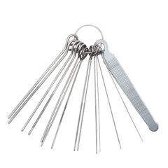 [Fast Shipping] LIANHATA Guitar Nut File Set - String Groove Polishing Tool - 13 Round Files, 1 Flat File - String Instrument File Maintenance Supplies for Guitars, Mandolins, Basses, Ukuleles - Adjustment Parts, Maintenance Tool for Guitar - Sound Quality Improvement - Wide Range of Applications