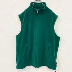 古着 used　POLO GOLF　RALPH LAUREN　ポロ ラルフローレン　フリースフルジップベスト　グリーン　Mサイズ